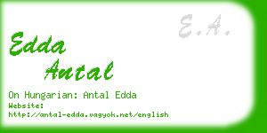 edda antal business card